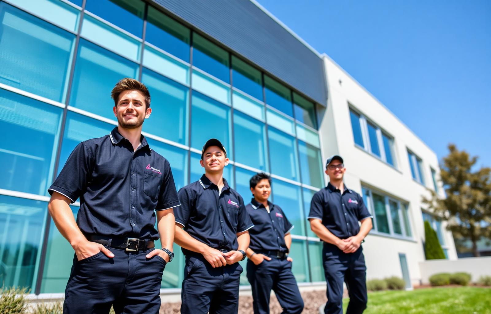ACTS Inc maintenance technicians at a commercial property